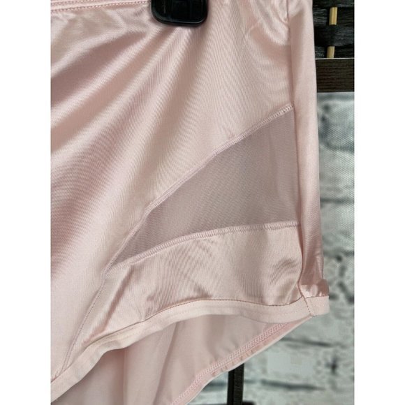 Torrid Plus 4 Satin Blush Pink Side Mesh Inlay Brief Panties - Picture 3 of 4